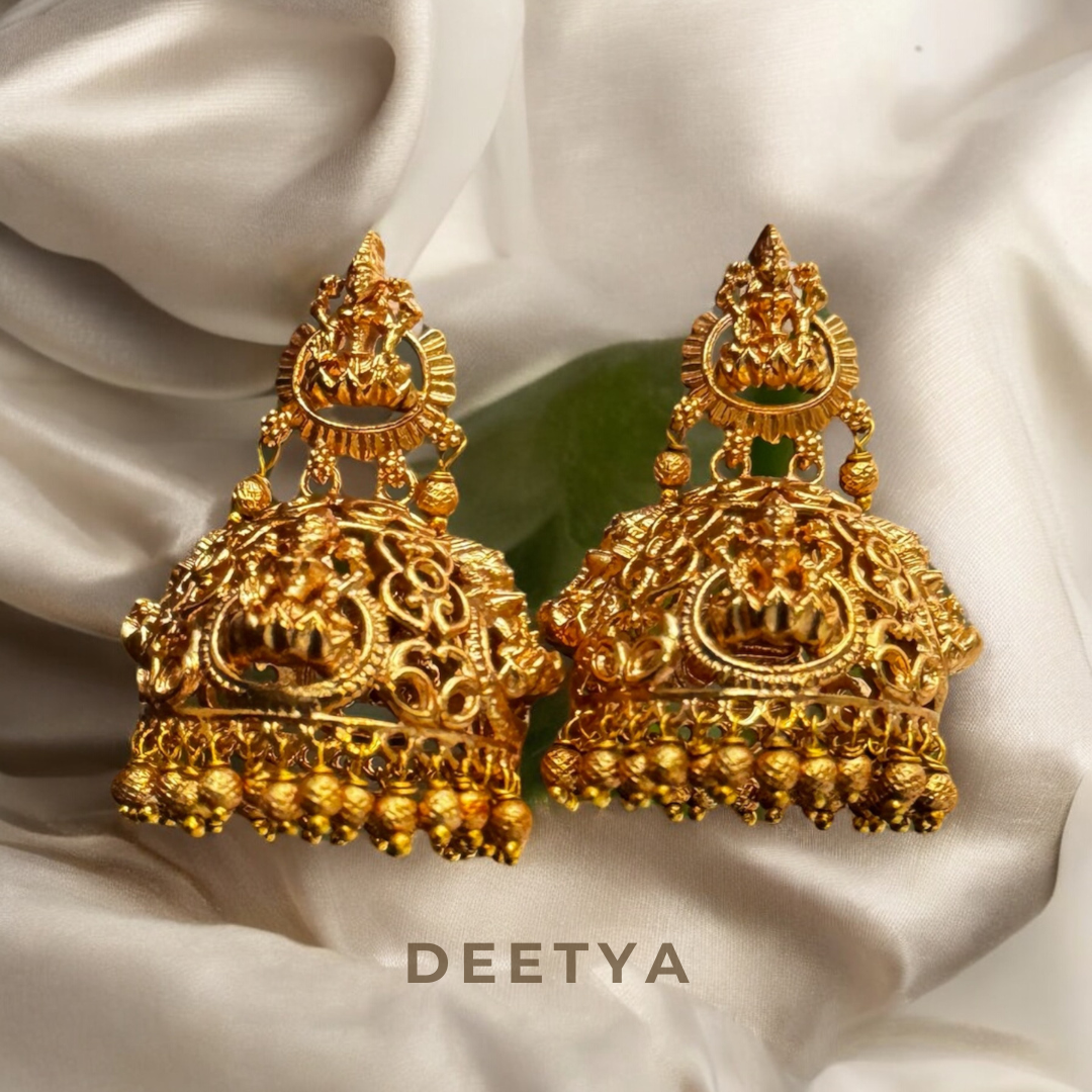 Chettinad Gold Jhumka