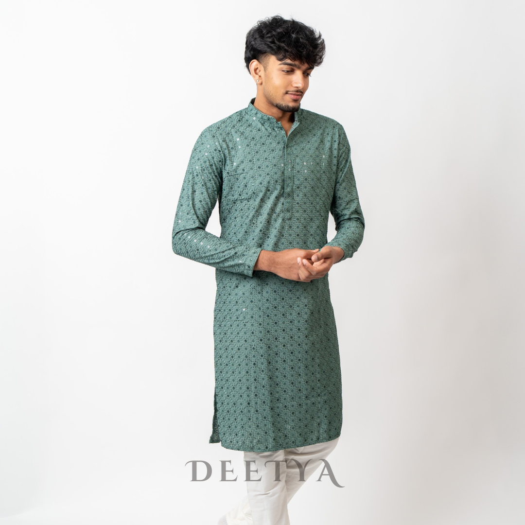 Forest Green Kurta set