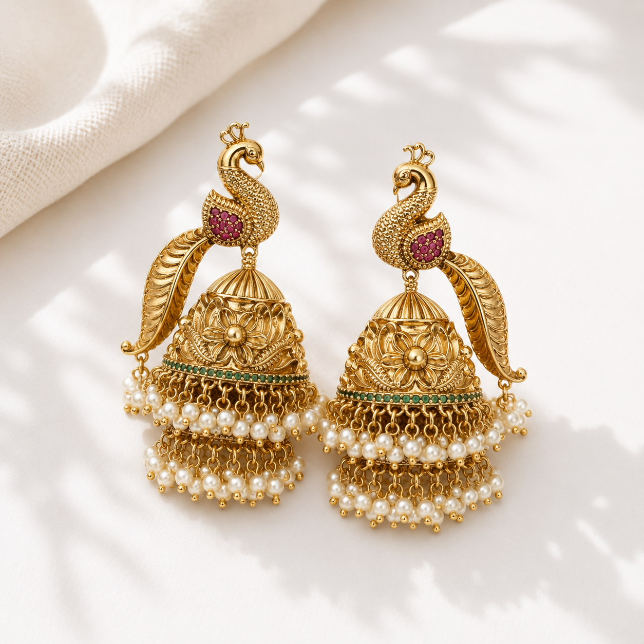 Mayura Jhumkas