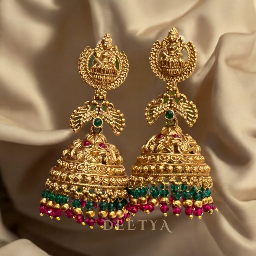 Royal Emerald Jhumkas