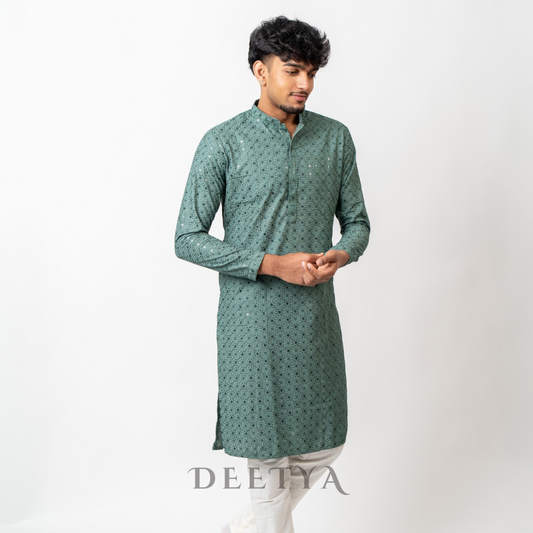 Forest Green Kurta set